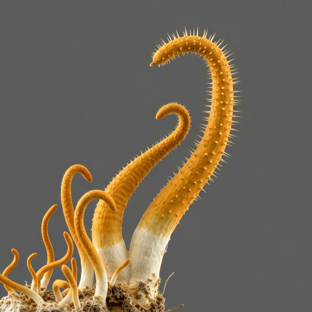 Cordyceps Pilz mykologische Struktur Detail