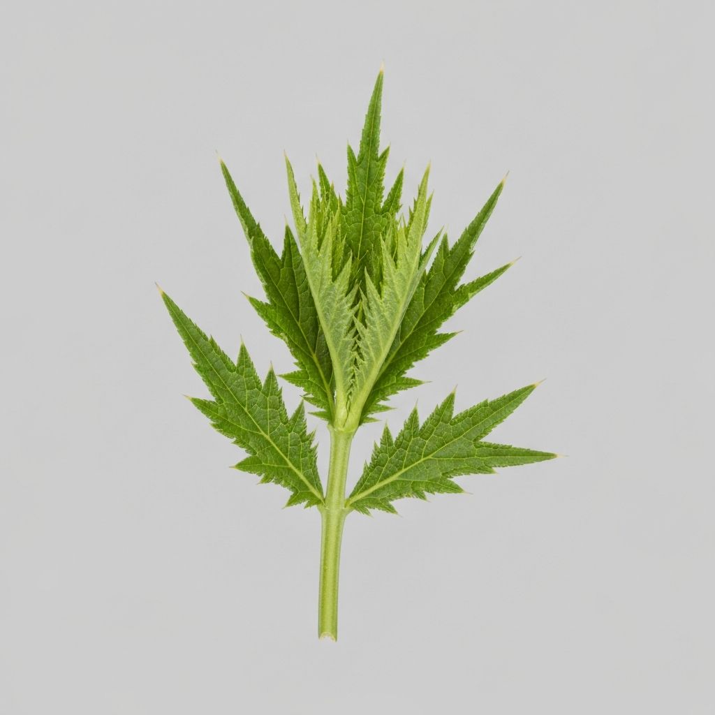 Eleutherococcus senticosus stachelige Stämme und Blätter